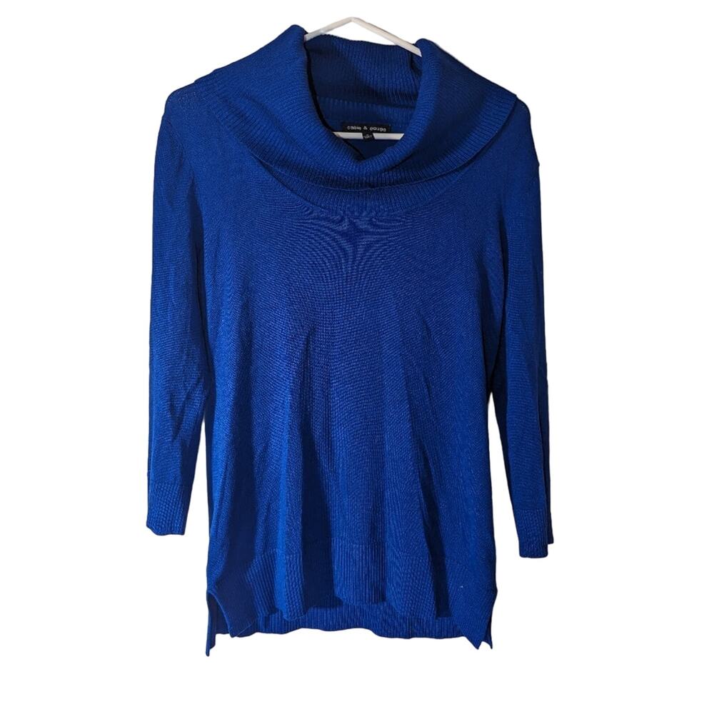 Croft and Barrow Blue knit turtleneck